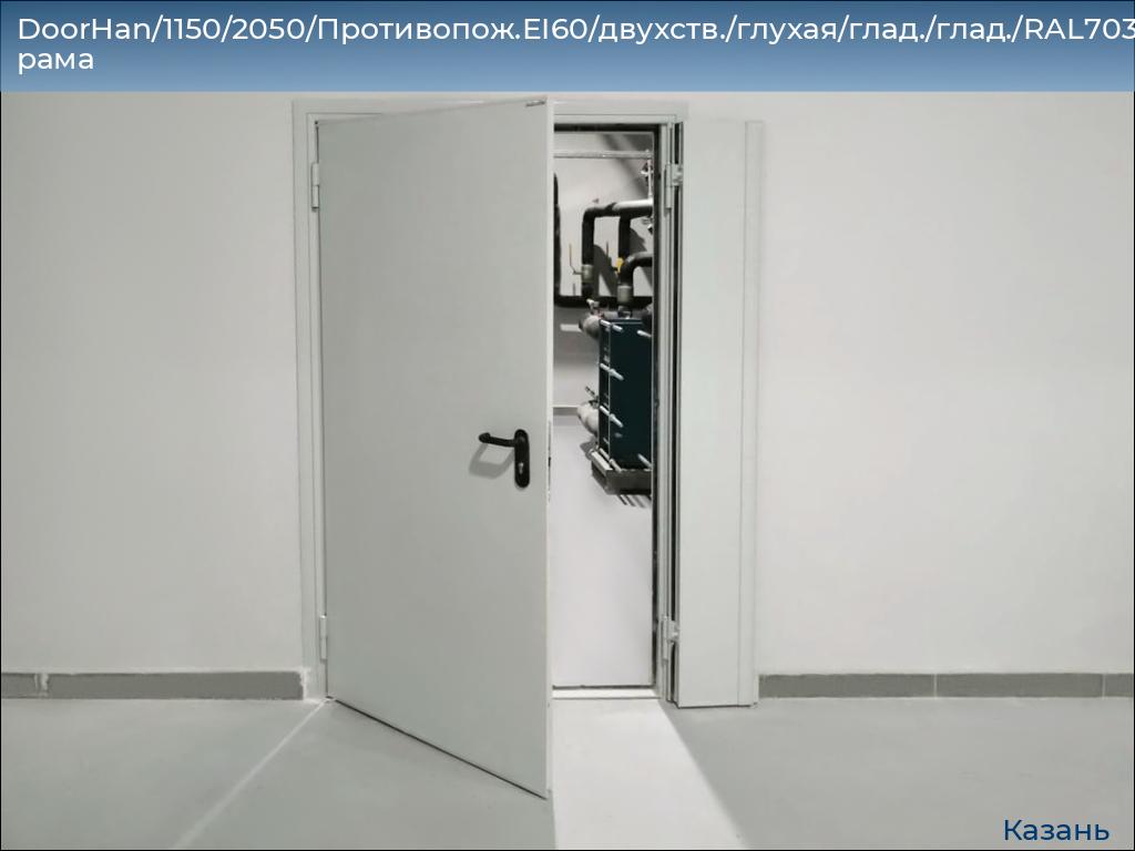 DoorHan/1150/2050/Противопож.EI60/двухств./глухая/глад./глад./RAL7035/лев./угл. рама, kazan.doorhan.ru