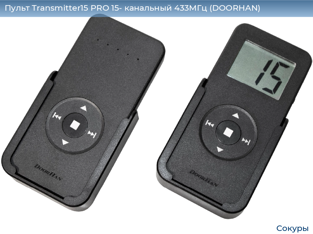 Пульт Transmitter15 PRO 15- канальный 433МГц (DOORHAN), sokury.doorhan.ru