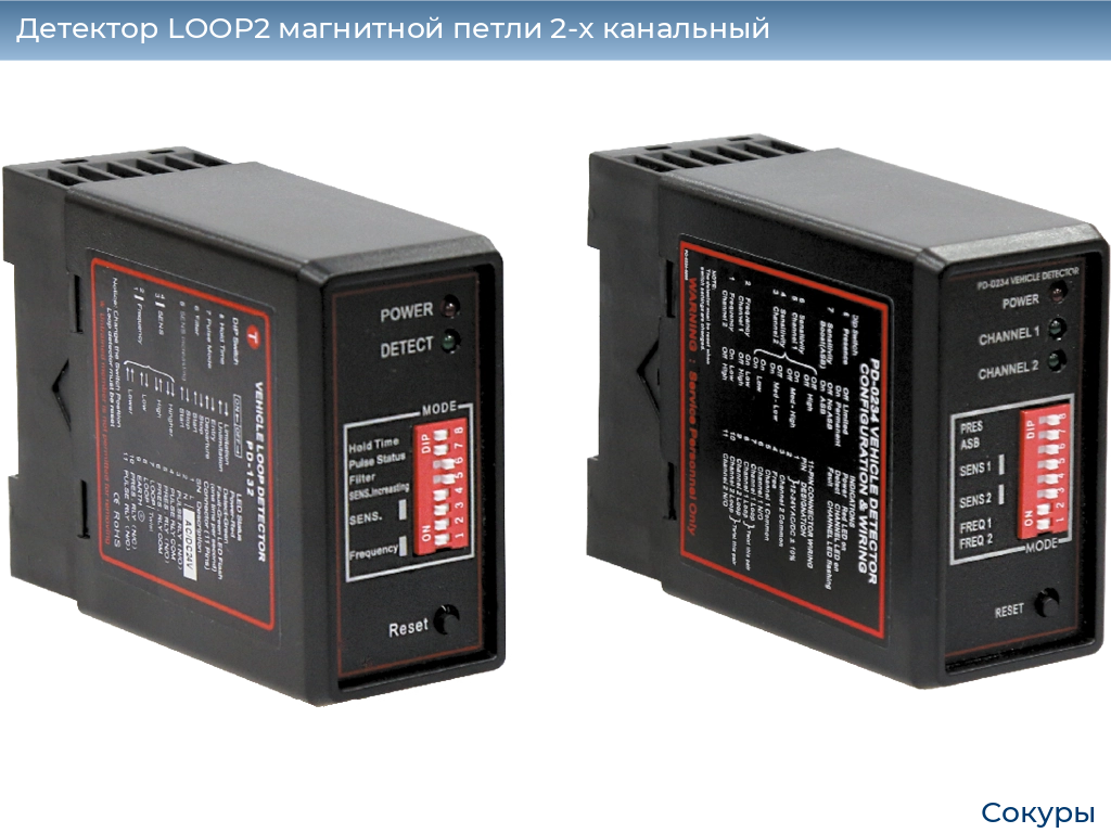 Детектор LOOP2 магнитной петли 2-x канальный, sokury.doorhan.ru