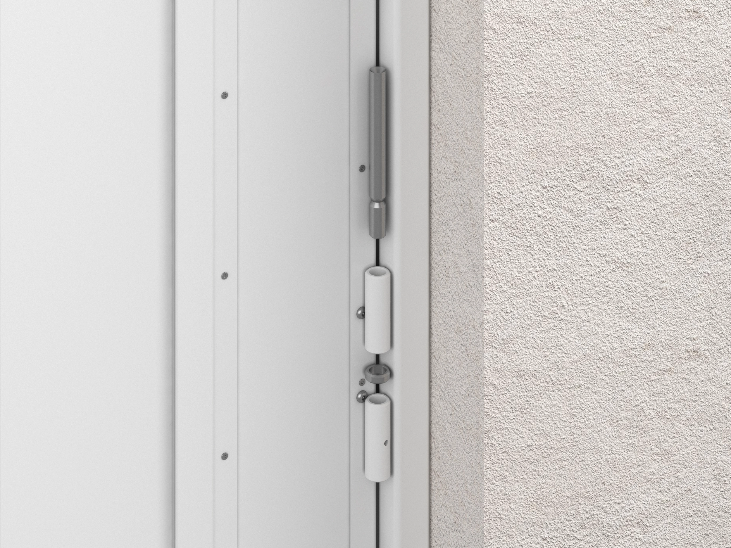 Съемная разборная петля обеспечивает легкость монтажа и плавность хода створок.